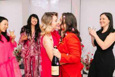 Bright Pink Modern Brooklyn LGBTQ Wedding