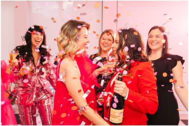 Bright Pink Modern Brooklyn LGBTQ Wedding