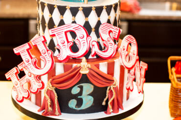 Circus Themed Birthday Cake