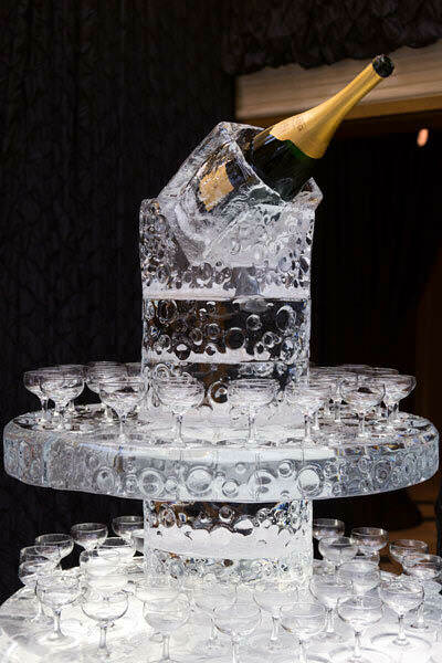 Ice Sculpture Beverage Wall