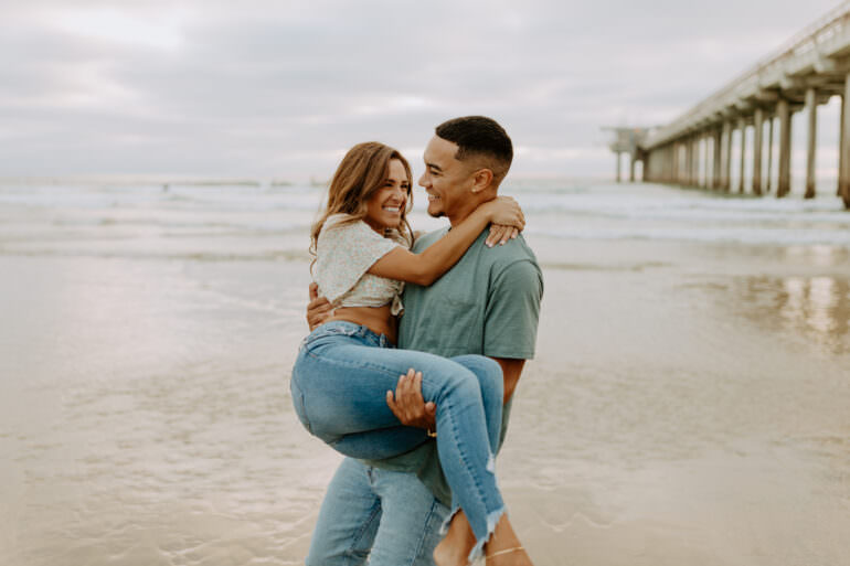 La Jolla Beach Engagement Photography