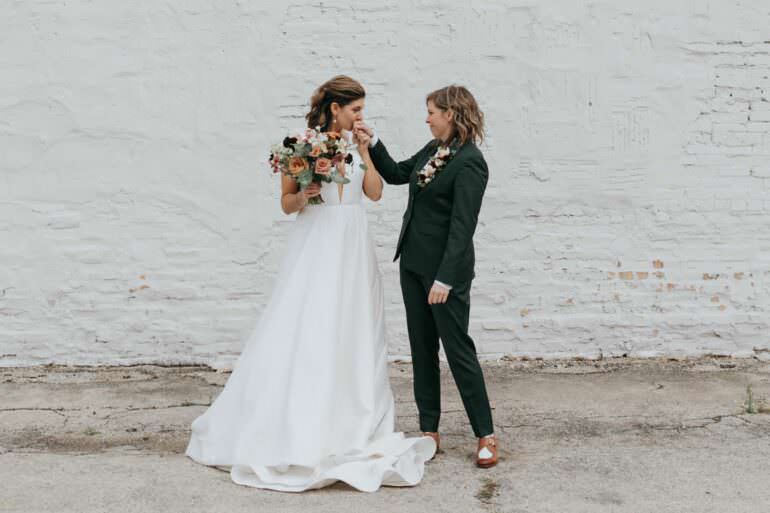 Lesbian Wedding at Chicago Arbory