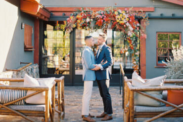 Palm Springs Camp Themed Gay Wedding