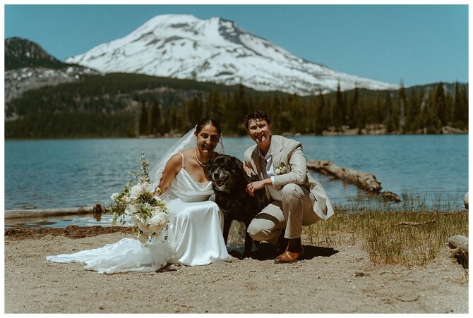Sparks Lake Oregon Lesbian Wedding
