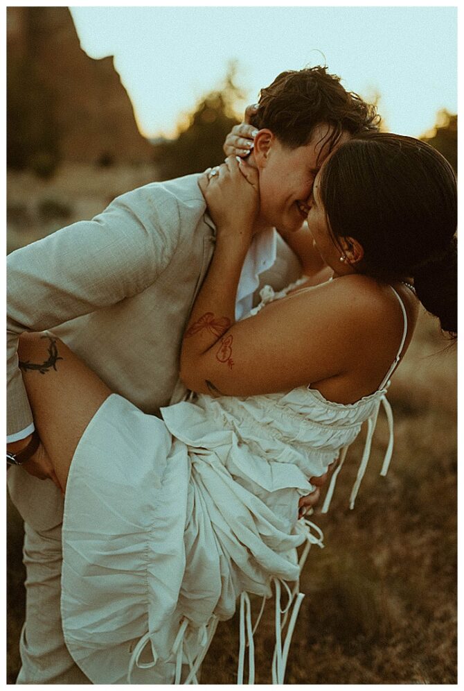 Sparks Lake Oregon Lesbian Wedding