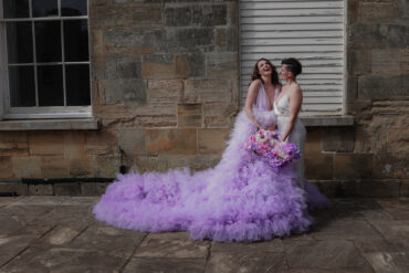 Sultry Wedding Inspiration with Purple Dress