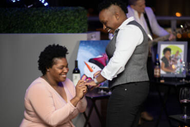 Surprise Lesbian Double Proposal