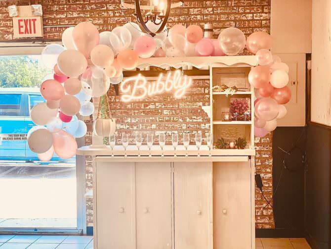 Vintage Wedding Champagne Bar