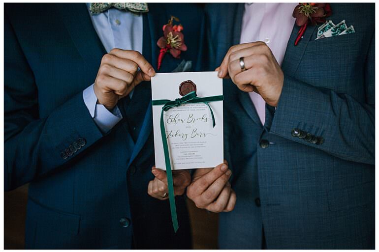 Wax Seal Winter Wedding Invitation