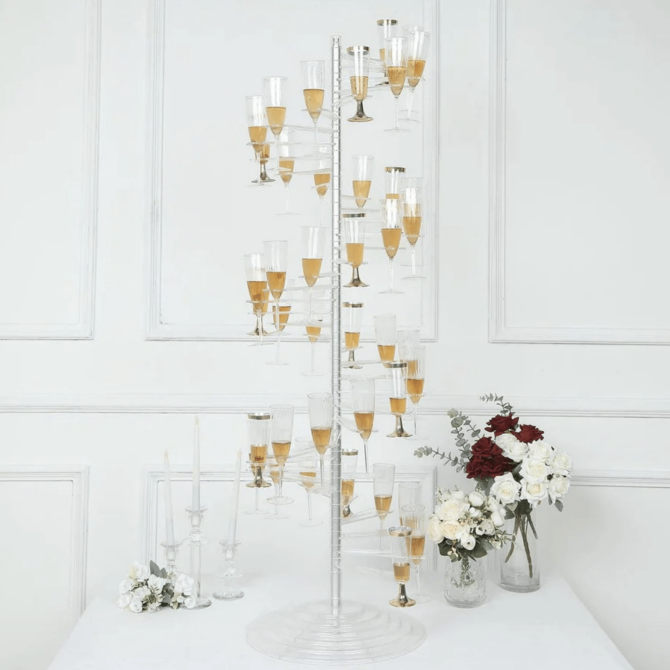 Elegant Wedding Champagne Wall