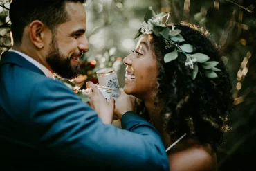 Backyard Michigan Wedding in the Fall